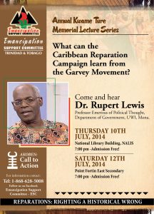 Dr. Rupert Lewis - Lecture Series 2014